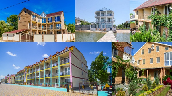 Типи житла в Затоці. Бази, міні-готелі та пансіонати